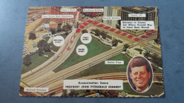 Delcampe - CPSM ASSASSINATION SCENE PRESIDENT JOHN FITZGERALD KENNEDY USA ASSASSINAT 22 NOVEMBER NOVEMBRE 1963 DALLAS TEXAS - Geschichte
