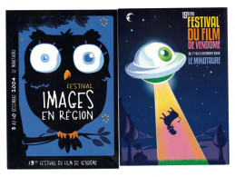 Delcampe - 41  VENDOME   2 CARTES  FESTIVAL DU FILM  TRES BON ETAT - Vendome