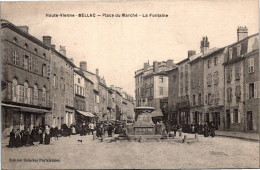 Delcampe - 87 BELLAC - Place Du Marché - La Fontaine - Bellac