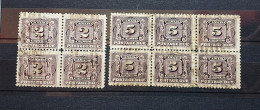 Delcampe - 0625 - Canada - Taxe N° 2 En Bloc De 4 + N° 3 En Bloc De 6  - Cote : 20 Euros - Portomarken