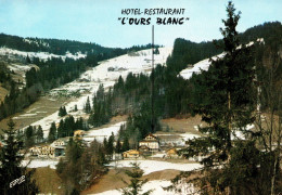 Delcampe - 2074   Cpm   MORZINE  Hôtel - Restaurant  " L'OURS BLANC "  Prop. Stragliati !   Superbe Carte Photo ! - Morzine