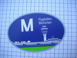 Delcampe - AUTOCOLLANT  Stickers,  FLUGHAFEN MUNCHEN  Aéroport Tour De Contrôle  MUNICH  Aviation - Autocollants