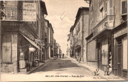 Delcampe - 87 BELLAC - Rue Du Coq - Hotel De La Pyramide - Charcuterie - Bellac