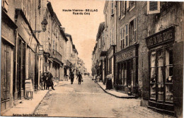 Delcampe - 87 BELLAC - Rue Du Coq - Tampon Militaire - Bellac