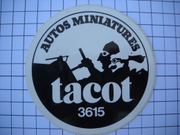 Delcampe - AUTOCOLLANT  Stickers, AUTOS MINIATURES  TACOT 3615 - Autocollants