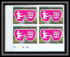 Haute-Volta 031D - Bloc 4 Non Dentelé Imperf ** Mnh N° 371 PATINAGE Jeux Olympiques INNSBRUCK 76 - Eiskunstlauf