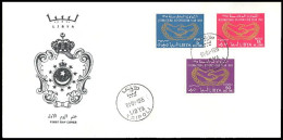 Delcampe - LIBYA 1965 Cooperation Year Hands (FDC) - Libye