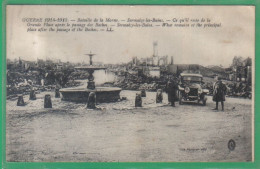 Delcampe - Carte Postale 51. Sermaize-les-Bains  Voiture Fontaine Ruines Très Beau Plan - Sermaize-les-Bains
