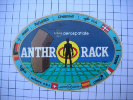 Delcampe - AUTOCOLLANT  Stickers, ANTHR RACK  Aérospatiale MBB PANARES DLR MATRA - Autocollants