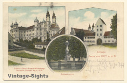 Delcampe - Rot A.d. Rot / Germany: Schloss - Schlossbrunnen (Vintage PC ~1900s/1910s) - Biberach