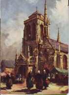 Delcampe - Locronan   G86      CPM  10X15         L'église (défaut ) - Locronan