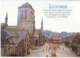 Delcampe - Locronan   G92      CPM  10X15        Vue Générale De La Place - Locronan