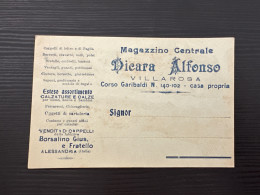Delcampe - VILLAROSA  (ENNA) MAGAZZINO CENTRALE DICARA ALFONSO - Enna