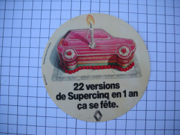 Delcampe - AUTOCOLLANT  Stickers , RENAULT  SUPERCINQ 22 Versions En 1 An ça Se Fête     Gâteau Bougie - Autocollants