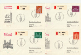 Delcampe - Schweiz Suisse 1963: Bauten Zu 391-394 Mi 764-767 Yv 658-660B Auf 4 Exprès R-FDC ET-⊙  BERN 4.FEBRUAR 63 (Zu CHF 45.00) - FDC