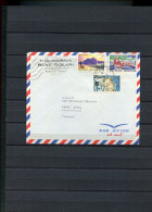 POLYNESIE LETTRE A EN TETE AFFRANCHISSEMENT A 15 FRS - Cartas & Documentos