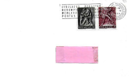 Delcampe - VATICANO - 1983 Lettera Con Targhetta Giubileo "Iubilaeus Peractae Redemptonis..." Guller Doppio Cerchio - 1631 - Lettres & Documents