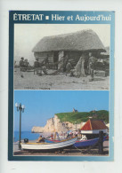 Delcampe - Etretat Hier  Et Aujourd'hui - Une Caloge, La Plage La Falaise Sur La Côte Normande (cp N°146 Artaud) Viellotte - Etretat