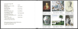 Delcampe - Sweden Sverige Schweden Suede 1992 200 Years National Museum Stamp Booklet Mi.no. MH 174 (1732-37) MNH** Postfrisch Neuf - 1981-..