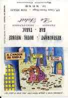 Delcampe - BARBEROUSSE  ICI C EST LE SALE COIN  -  CALENDRIER DU RESTAURANT HOTEL  LE SOLEIL BEGLES  -  FORMAT CPM - Barberousse