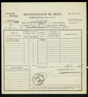 Delcampe - LA POSTE Formulaire OB. PTT N°2 Reconnaissance De Dépôt D'Obligation Des P.T.T. Gironde SAINTE-TERRE 19-1-1948 TTB - Documents De La Poste