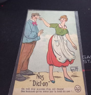 Delcampe - Illustrateur  (-GRIFF)-  Nos Dict-on - Griff