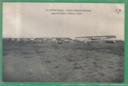 Delcampe - Carte Postale 18. Avord  Centre Militaire D'aviation Avion  Division Voisin Aérodrome Très Beau Plan - Avord