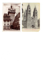 Delcampe - Lot 2 Cpa - 67 - SELESTAT (Bas-Rhin) - SCHLESTADT - Tour Des Chevaliers Hôtel - église Ste Foi - Editeur Ad Weick 12594 - Selestat