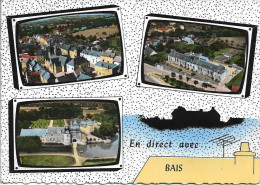 Delcampe - CPSM. 53 BAIS. EN DIRECT. 3 VUES "télévisées". - Bais
