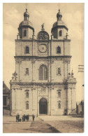 Delcampe - Belgique-België  CP Voyagée Saint-Hubert L'Eglise Abbatiale Animée - Saint-Hubert