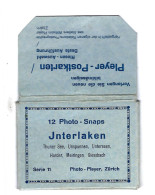 Delcampe - Interlaken Serie 11           12 Photo-Snaps - Interlaken