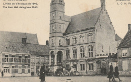 Delcampe - LOOS. L'Hôtel De Ville Pendant La Guerre De 1914 - Borgloon