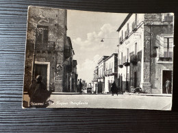 Delcampe - NISCEMI ( CALTANISSETTA ) VIA REGINA MARGHERITA 1956 - Caltanissetta