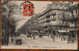 Delcampe - Paris - Le Boulevard Sébastopol - Animée : Petite Animation - Attelages - (n°31033) - Paris (01)