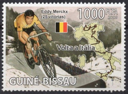 Delcampe - GUINEA-BISSAU 2009 - 1v - MNH - Eddy Merckx - Belgium - Cycling Cyclisme Velo Ciclismo Radfahren Wielersport - Cyclisme