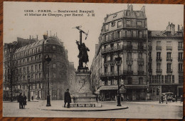 Delcampe - Paris - Boulevard Raspail Et Statue De Chappe Par Ramé - Animée : Petite Animation - (n°31034) - Paris (07)