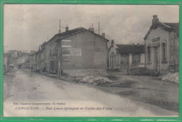 Delcampe - Carte Postale 54. Longuyon  école Des Filles Rue Louis-Quinquet   Très Beau Plan - Longuyon