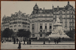 Delcampe - Paris - Le Monument Pasteur Et La Place Preteuil - Animée : Petite Animation - (n°31036) - Paris (15)