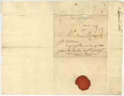 Delcampe - A.DU.B.RHIN Comte De Valence Hallenberg 1761 Dillenburg Chateau De Saint-Jory Hochsauerlandkreis - Legerstempels (voor 1900)