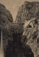 Delcampe - CARTOLINA  CAGLI PESARO MARCHE PASSO DEL FURLO VIAGGIATA 1954   X44 - Pesaro