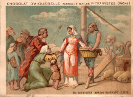 Delcampe - CHROMO CHOCOLAT D'AIGUEBELLE  / SAINTE GENEVIEVE APPROVISIONNANT PARIS - Aiguebelle