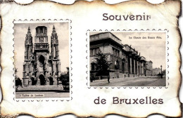 Delcampe - 534 - BRUXELLES - Souvenir - L'église De Laeken - Le Musée Des Beaux-Arts - Monumenti, Edifici