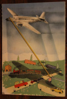 Delcampe - 1951 Fiat Aviation XIXe Salon International De L' Aéronautique Grand Palais Le Bourget 4 Cartes Avions - Otros & Sin Clasificación