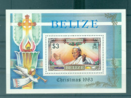 Delcampe - Belize 1983 - Y & T Feuillet N. 51 - Noël (Michel Feuillet N. 62) - Belize (1973-...)