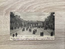 Delcampe - CPA Chanu Environs De Flers Orne 61 La Place Animé - Flers