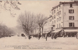 Delcampe - 38. VIENNE. CPA . LE COURS BRILLER. CASERNE D'INFANTERIE. ANIMATION. - Vienne