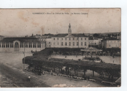 Delcampe - CPA.55.Commercy.Place De L'Hôtel De Ville.Le Marché Couvert.1918 - Commercy