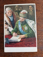 Delcampe - Georgia In Art. Toidze "Russia And Georgia Together" - OLD Soviet PC 1951  - Traditional Costume - Georgien