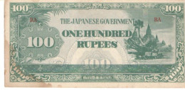 Japan Banknote 100 Rupees BA - Japon