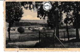 Delcampe - St Leger La Promenade Vers Le Cimetiere - Saint-Léger